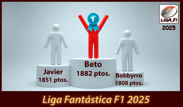 Podio Final Liga_F1